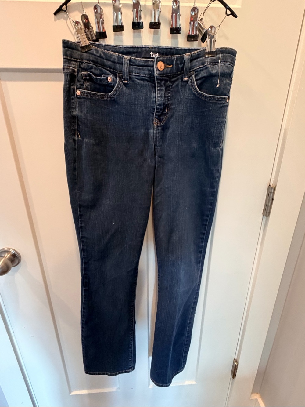 Tint Jeans Missy Senior Bouffant Blue Stretch Jeans Women Size 4